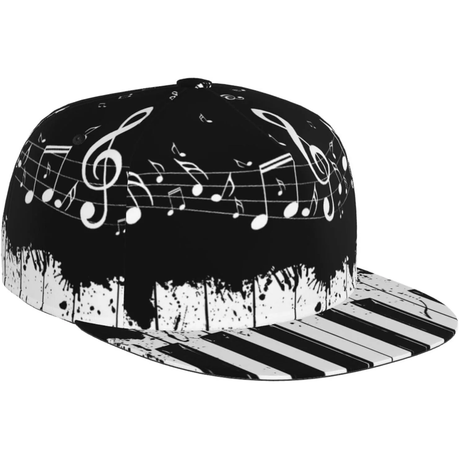 

Melody Piano Музыкальная нота Граффити Snapback Кепка для взрослых Мужская бейсбольная кепка в стиле хип-хоп Trucker Кепка Snapback Кепка для папы