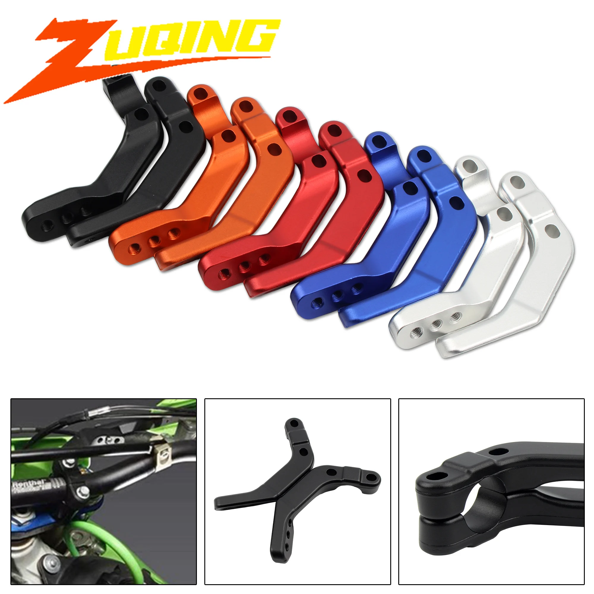 

For KTM EXC HONDA YAMAHA KAWASAKI RMZ 28mm Handguard Support Bracket Mount Universal Handlebar Guard Clamp Motocross Accessories