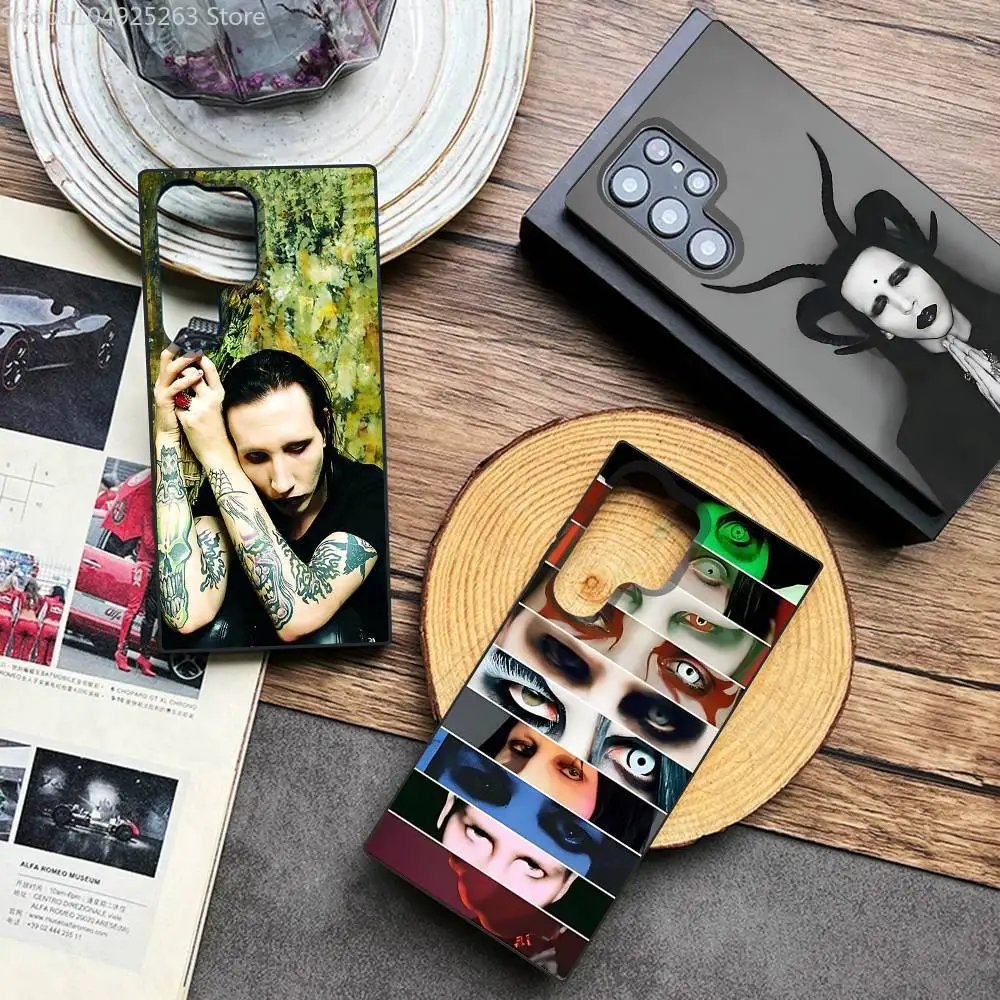 

M-Marilyn M-Manson Phone Case For Samsung A 73,72,71,53,52,51,41,40,30,22,21,13,12,Note 20,10,9 Ultra Pro 5G Soft