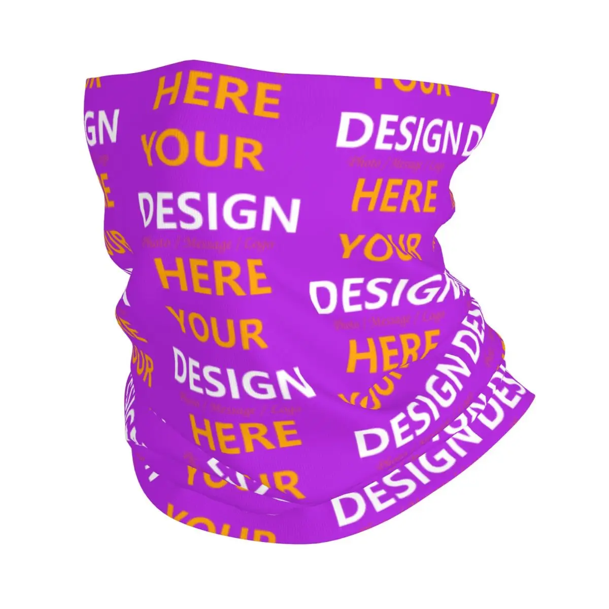 Custom Your Design Here Neck Gaiter Women Men Windproof Winter Personalized Customized Logo Printed Bandana Scarf for Ski