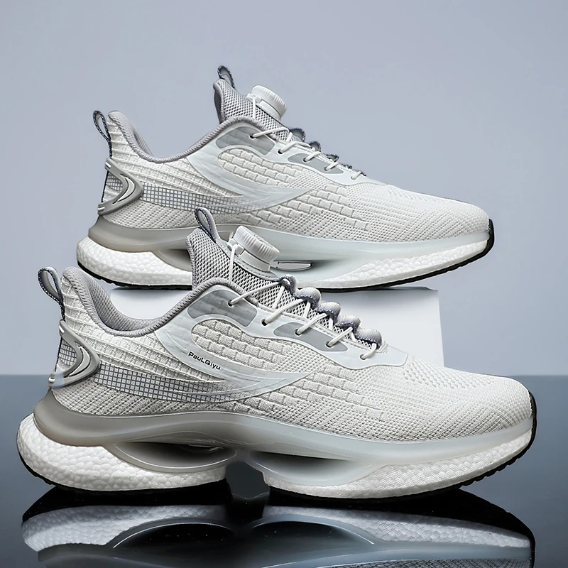 

2025 New Autumn Men's Shoes - Breathable Mesh Running Shoes, Cushioned Carbon Plate Speed Training, Anti-Slip Durable Hiking Sho