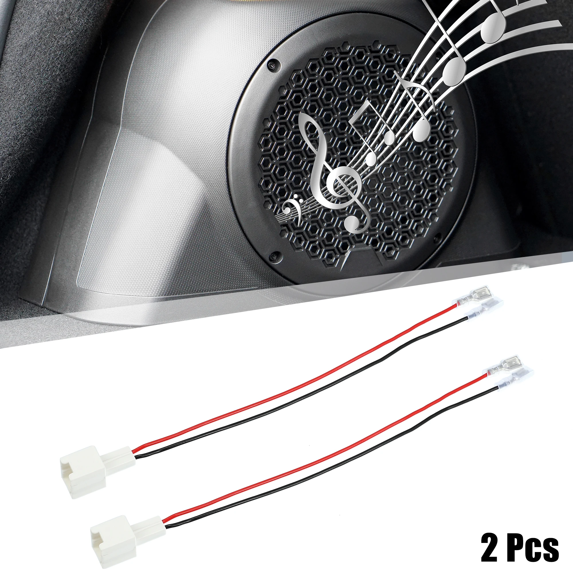 X Autohaux 2-4Pcs Car Speaker Connector Wire Harness Adapter Connector for Nissan NV2500 2012-2018 for Infiniti QX70 2014-2018