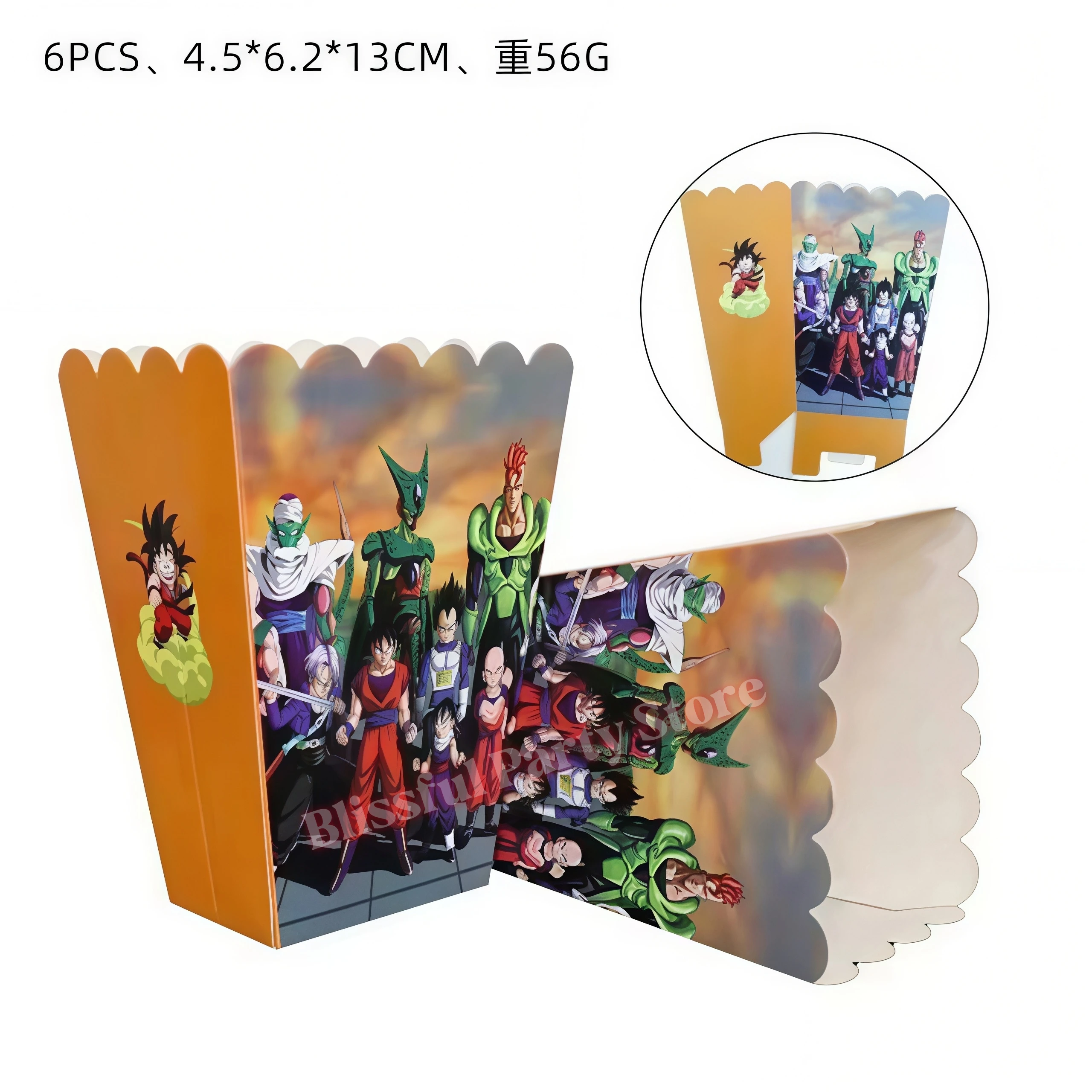 Dragon Ball Themen-Geburtstagsdekoration Partyzubehör Goku Teller Ballons für Kinderparty-Accessoires Babyparty-Gastgeschenke