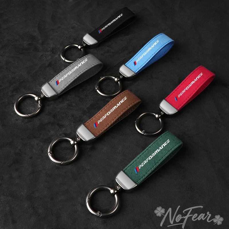 Llavero de cuero de lujo con cordón para llaves de coche, joyería para BMW Performance, BMW M Power, Performance M3, M5, X1, X3, X5, X6, X7, accesorio.