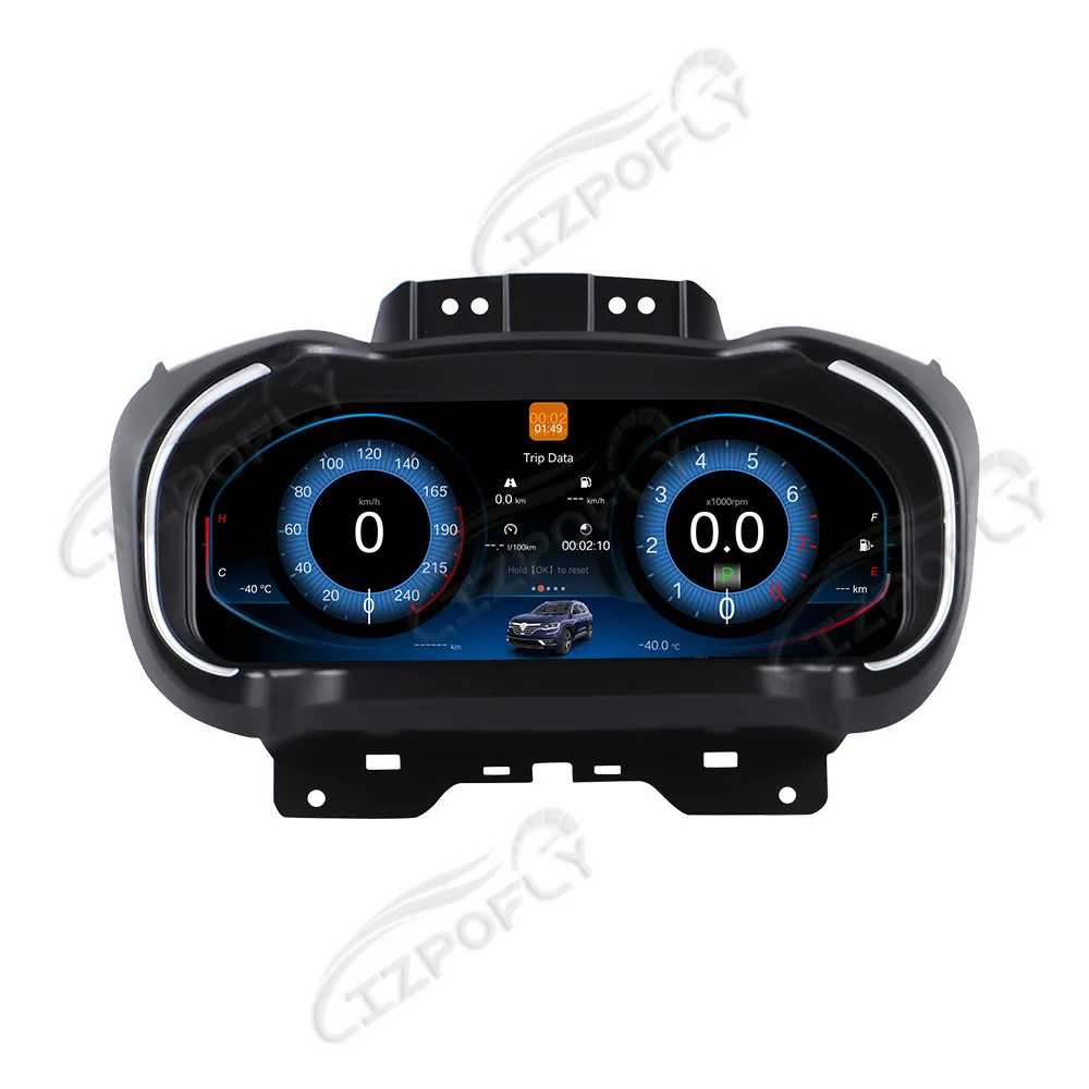 

12.3 Inch LCD Car Dashboard Speedometer For Renault Koleos/Megane 4 2016-2019 Digital Cluster Virtual Cockpit Instrument Display