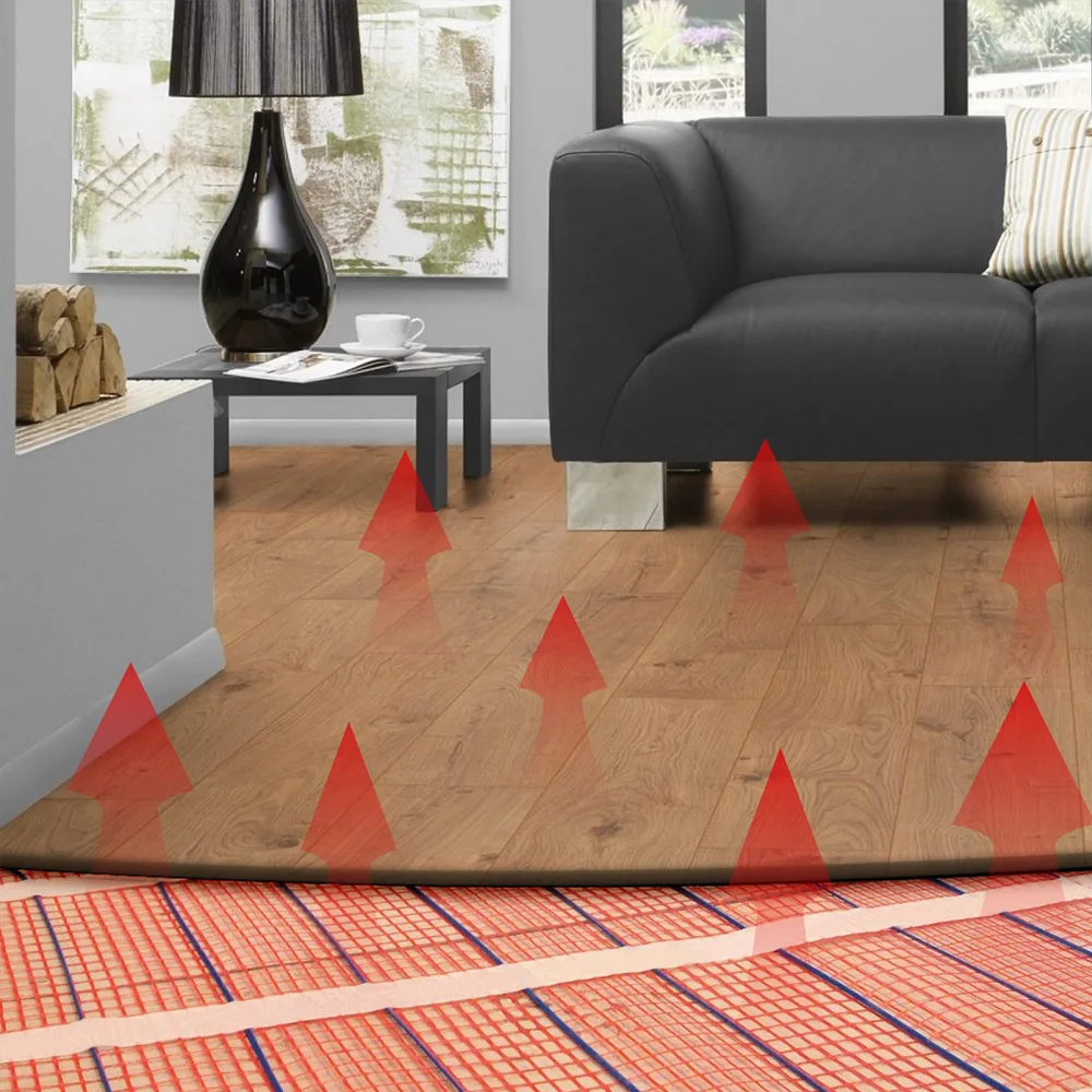 MINCO HEAT 50cm*30m 150w/m2 Heating Mat for Underfloor Warming Tile/Wooden/Cement 50cm width with Room Thrmostats