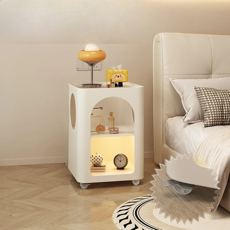 

Small cream wind bedside table narrow small