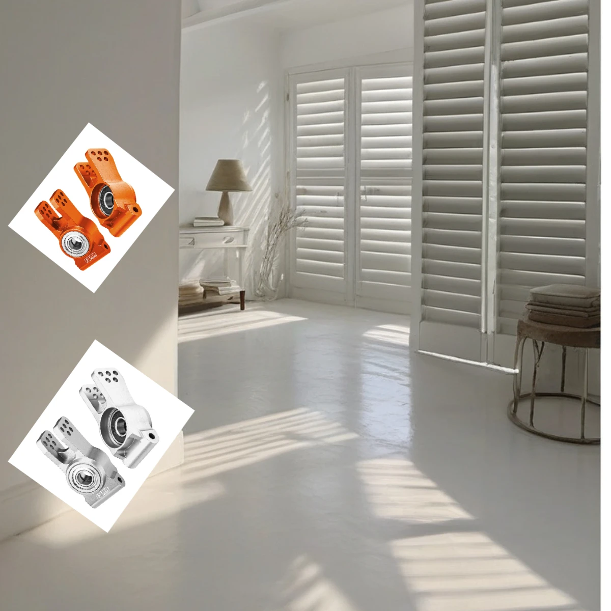 

GPM 7075 Alloy Rear Hubs Larger Bearings LOSI 1/6 8IGHT-X Super Lasernut XE XTE RTR-LOS04019