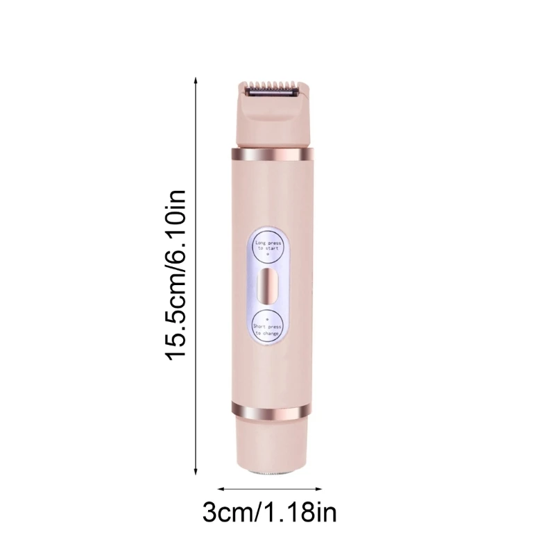 Aparador biquíni 2 1 barbeadores elétricos para remoção pelos nas axilas, braços e pernas 918D