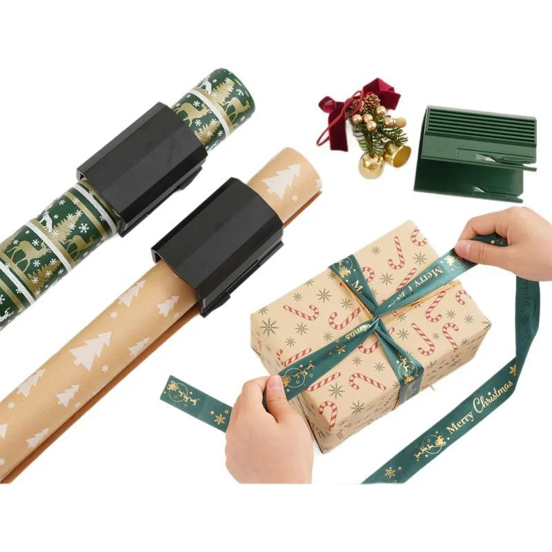Creativity Christmas Paper Cutter Wrappingpapercutter Cylindrical Paper Cutter Holiday Supplies Are Portable And Easy To Store