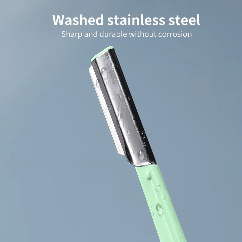 4/8 個眉毛トリマー顔刃シェーバーポータブル眉毛脱毛脱毛安全切断カミソリ女性のためのメイクアップツール