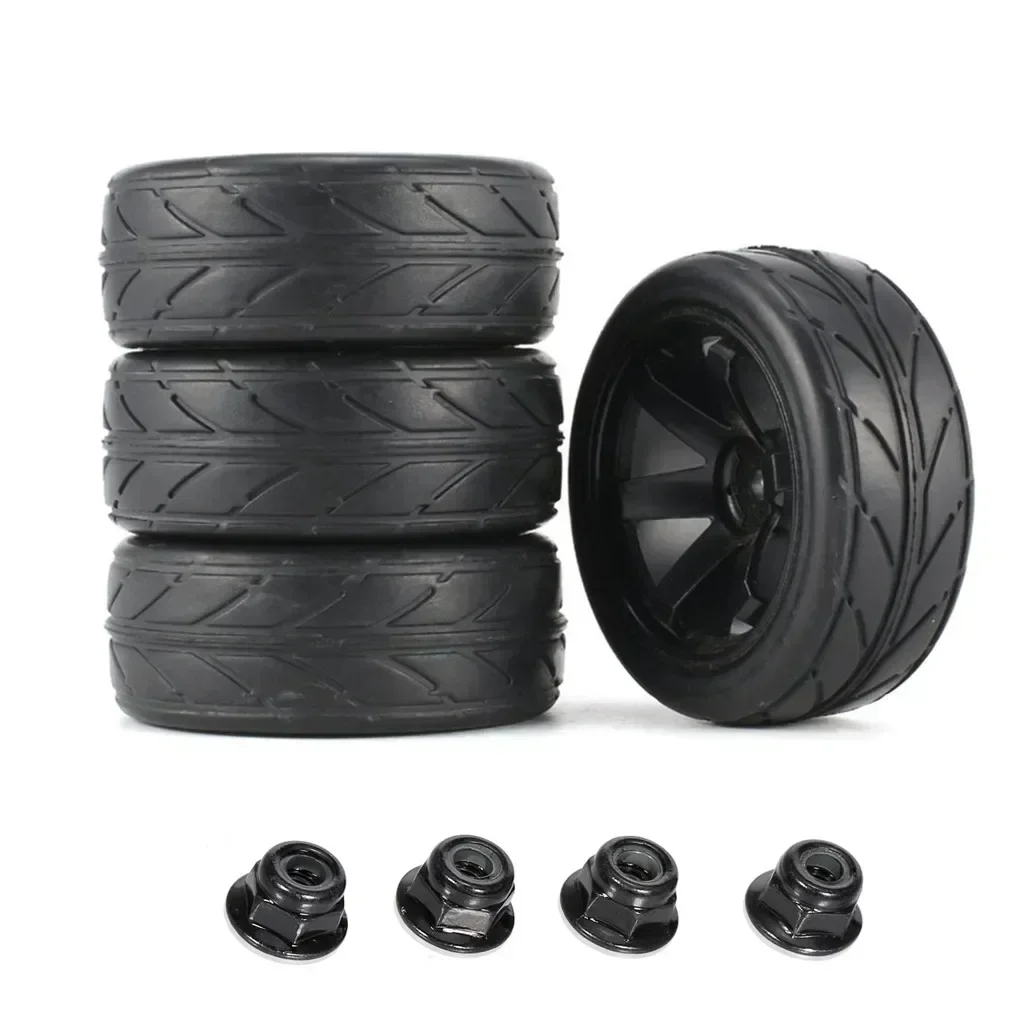 

4Pcs 65*26mm RC Car tires On Road Tires and Wheel Hex 12mm for HSP HPI RC Car Tyres Trxs TRX4 TRX-4 Tamiya Accessories