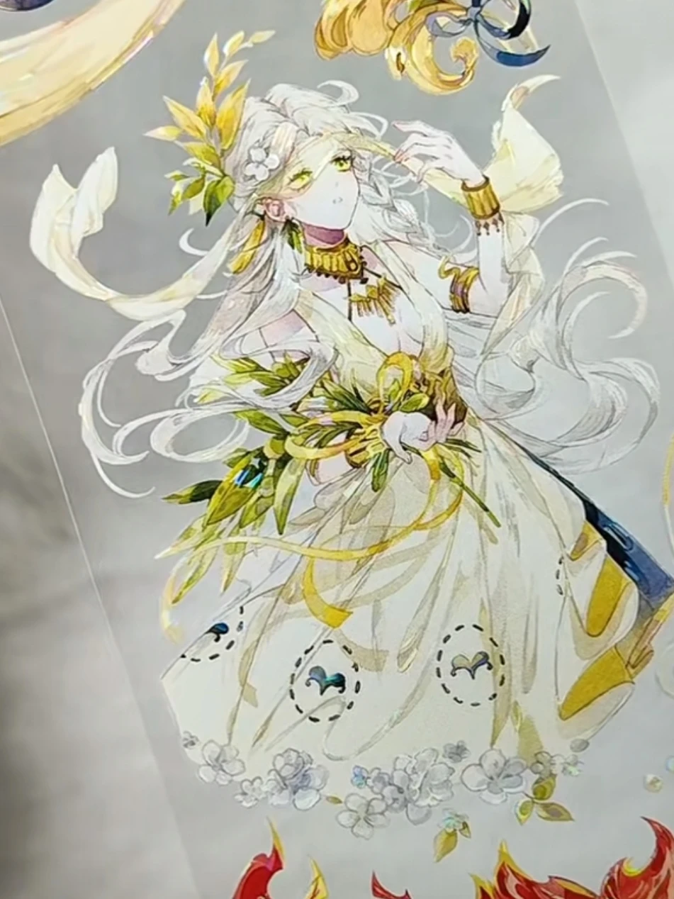 

5M Xiao Wang Paper, Final Approval Shell Shiny Pink Character Pet Washi Tape Collage Planner Beautiful Woman