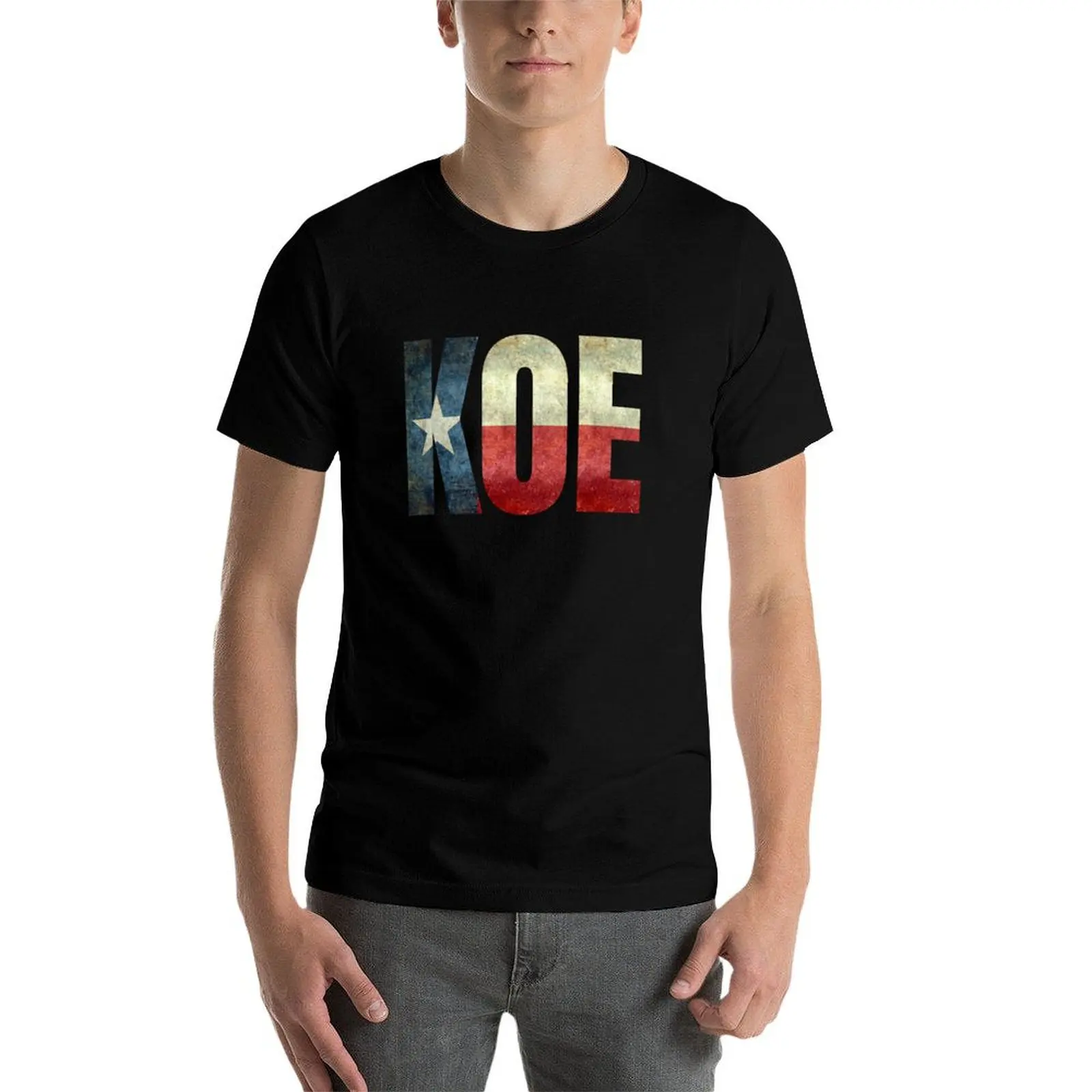 

KOE (Wetzel) Texas Flag T-Shirt t shirt man plain t shirts for man cotton cotton t shirts man 100% T-Shirt