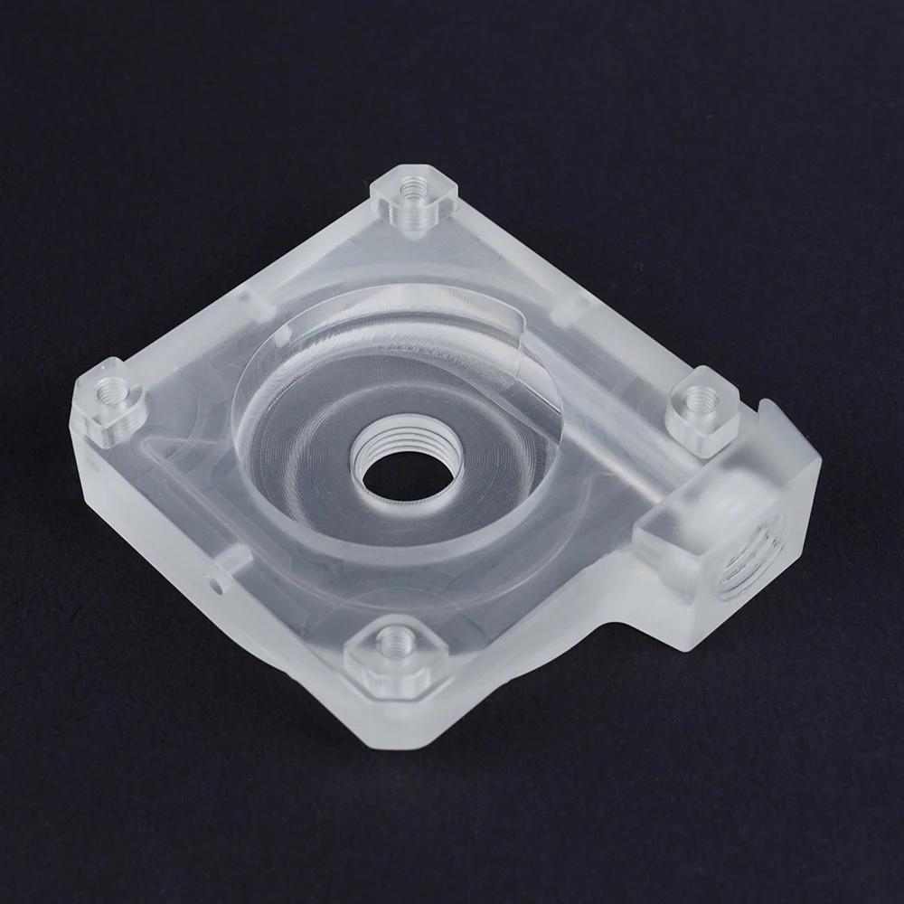 

IceManCooler J edition,Import DDC Pump Modify Top Cover,G1/4",Black POM,Clear Acrylic,Working High Performance