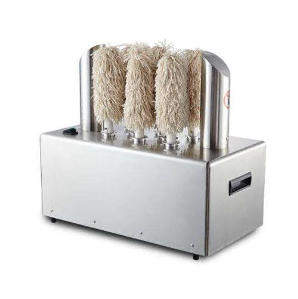 

Hot Selling Electric Wine Glass Cup Washer Star Hotel Restaurant Bar Essential Efficient Bar Wiping Machine