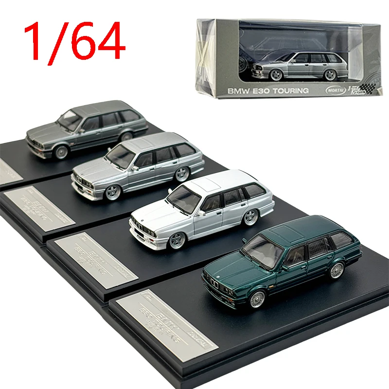 Diecast 1/64 Scale BMW E30 Car Model Alloy Wagon Model Static Play Vehicles Collection Decoration