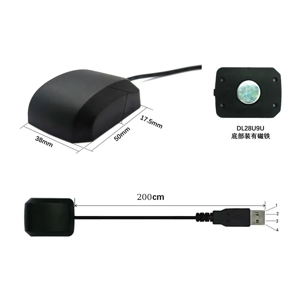 Chip M9140 Positioning Module Receiver With USB/TYPE-C Interface Support Highway Measurement Acquisition Win10,11 Android Tablet