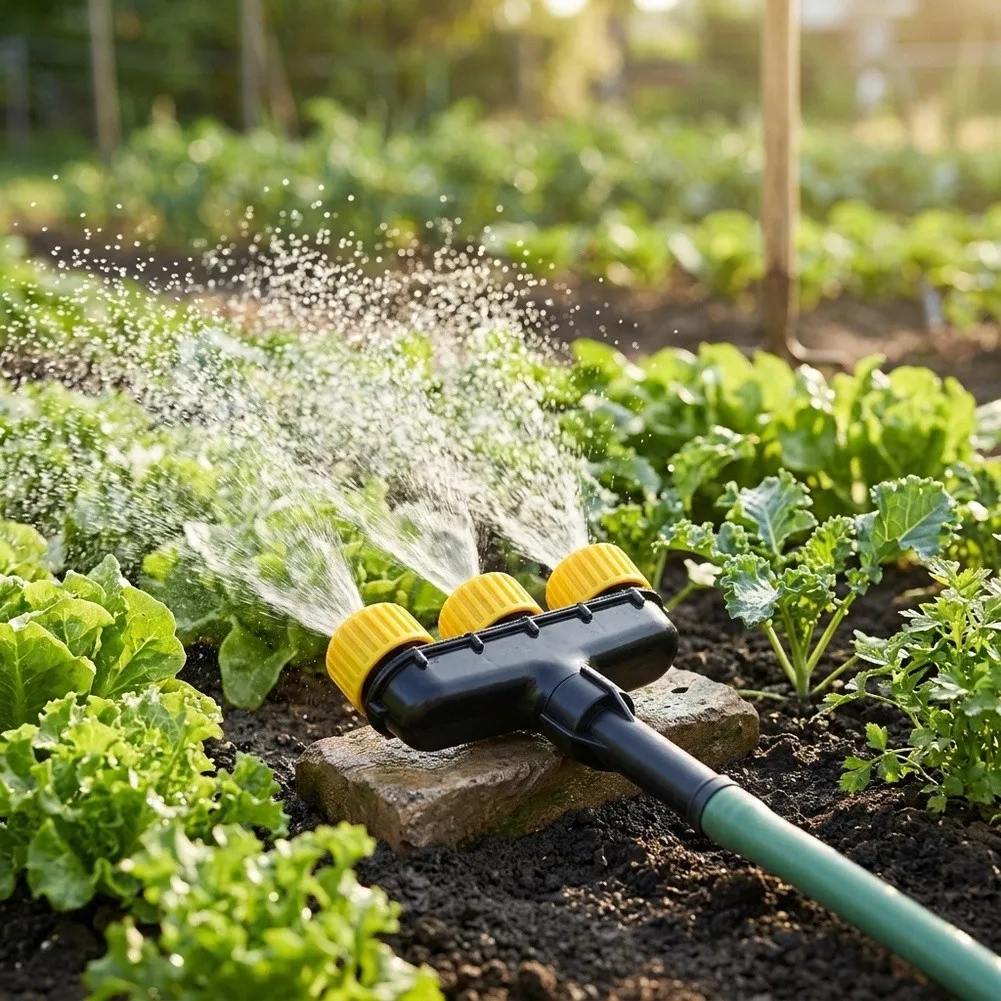 Landscape Irrigation Tool Garden Sprinkler Nozzle Uniform Water Outflow Design Rotatable Spray Pattern Control