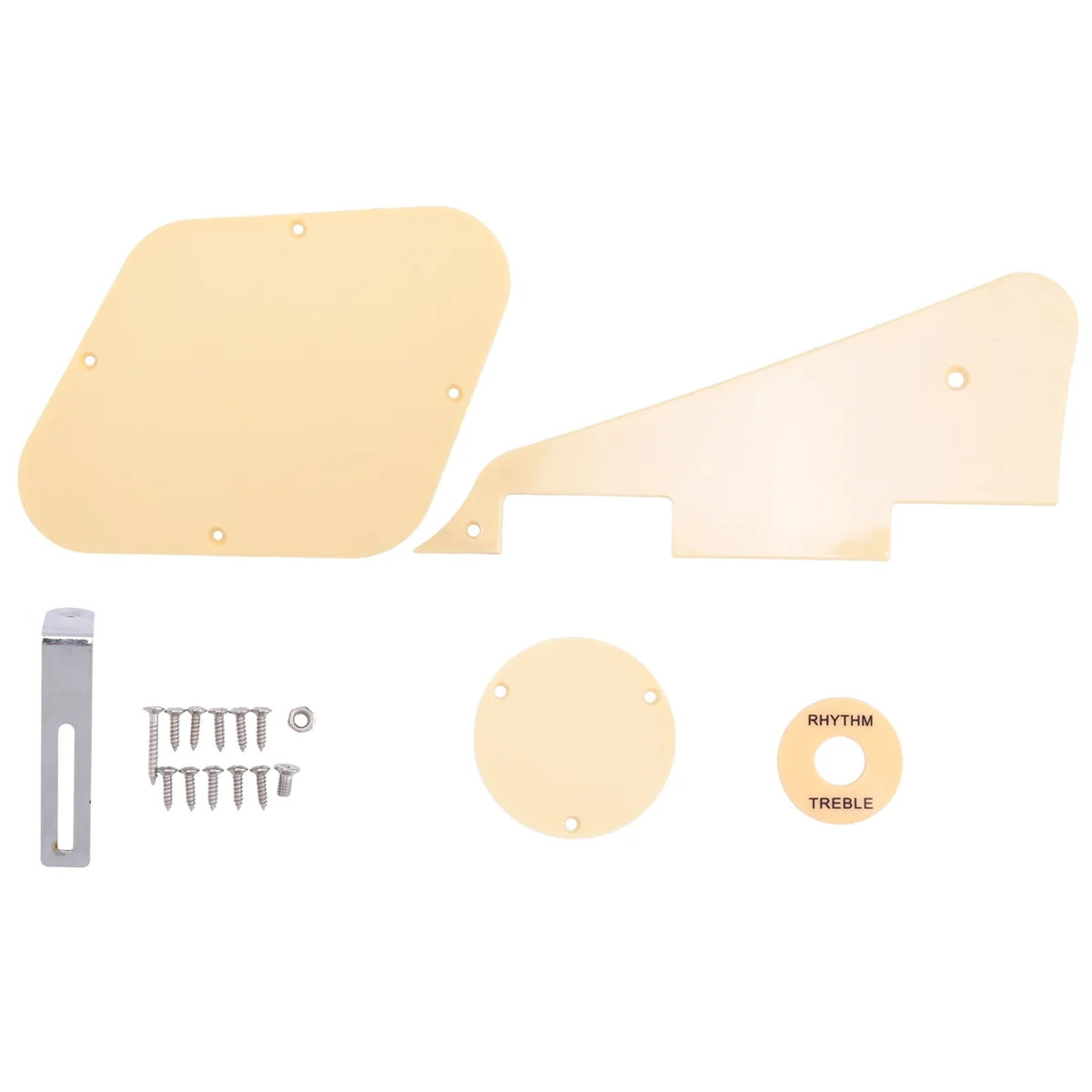 1Set Yellow Pickguard Cavity Switch Covers Pickup Selector Plate Bracket Screws Fit Les Paul Guitar Style Kit Rich
