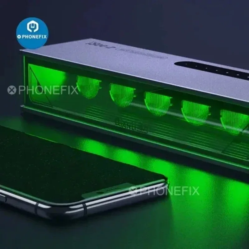 Qianli ISee2 Draagbare LED UV Cure Lamp Type-C Poort LCD Scherm Stof Vingerafdruk Kras Scanner Telefoon Reparatie Renovatie tool