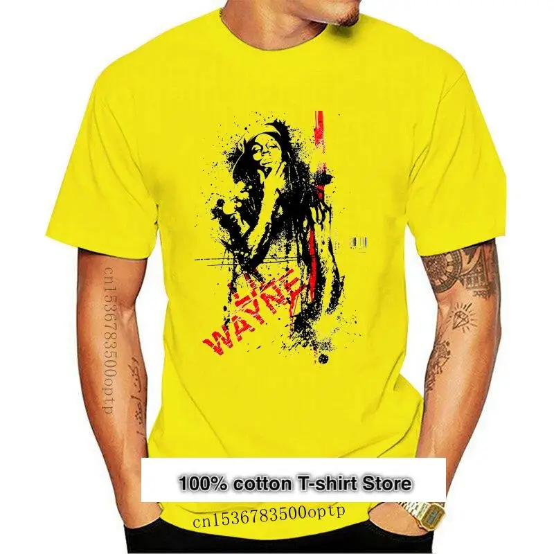 

Camiseta de manga corta para hombre, camisa Popular de moda con personalidad, barata, wayne-tha Mobb, nueva