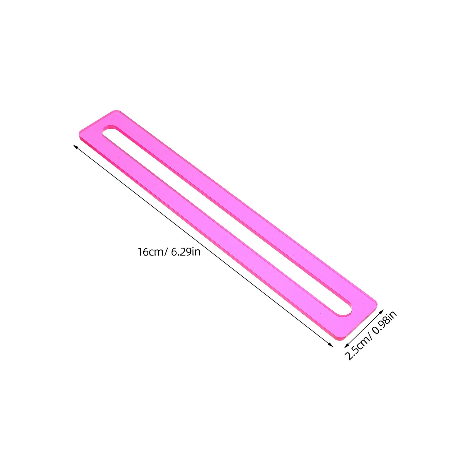 6Pcs Reading Guide Strips Vibrant Colored Dyslexia Overlay Bookmarks Reading Tools for Students Classroom Home Use