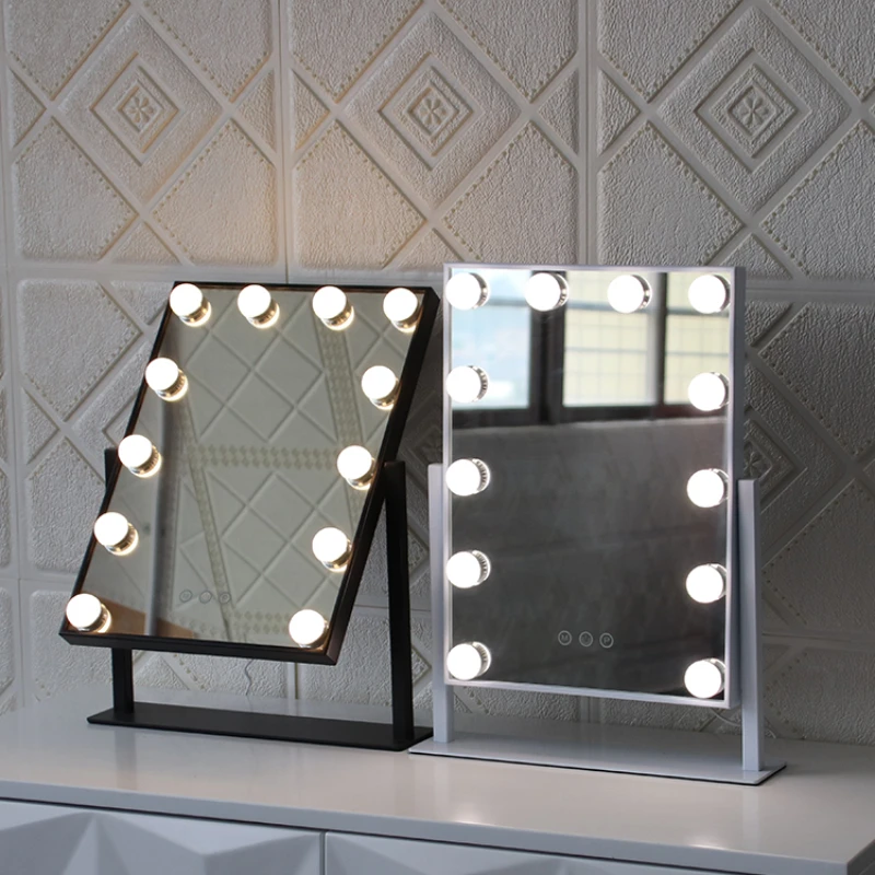 

Led Light Decorative Mirror Squares Bathroom Standing Large Cosmetic Decorative Mirror Shower Table Espejo Pared Wall Decoration