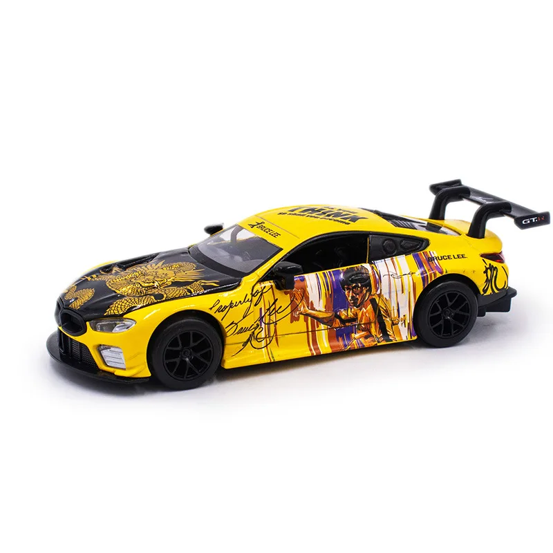 Simulation 1:32 Scale BMW M8 GTE Nissan GT-R35 Aape&EVA Alloy Car Model