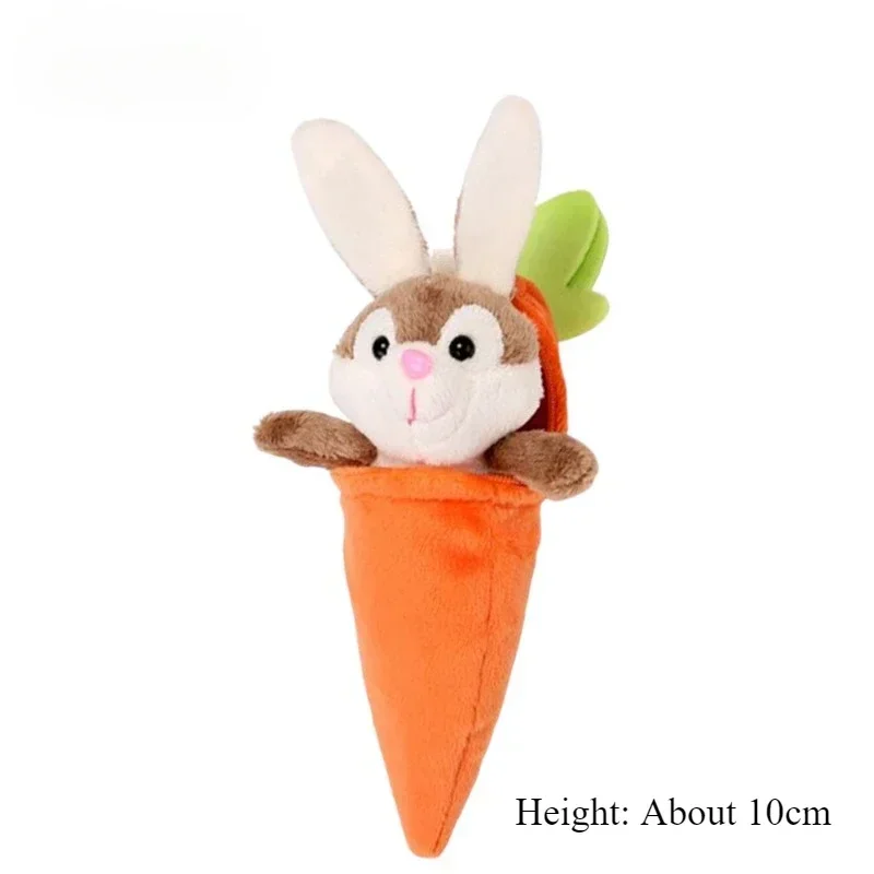 Mignon lapin en peluche porte-clés jouets lapin en peluche jouet porte-clés Kawaii sac charme poupée pendentif dessin animé lapin carotte porte-clés