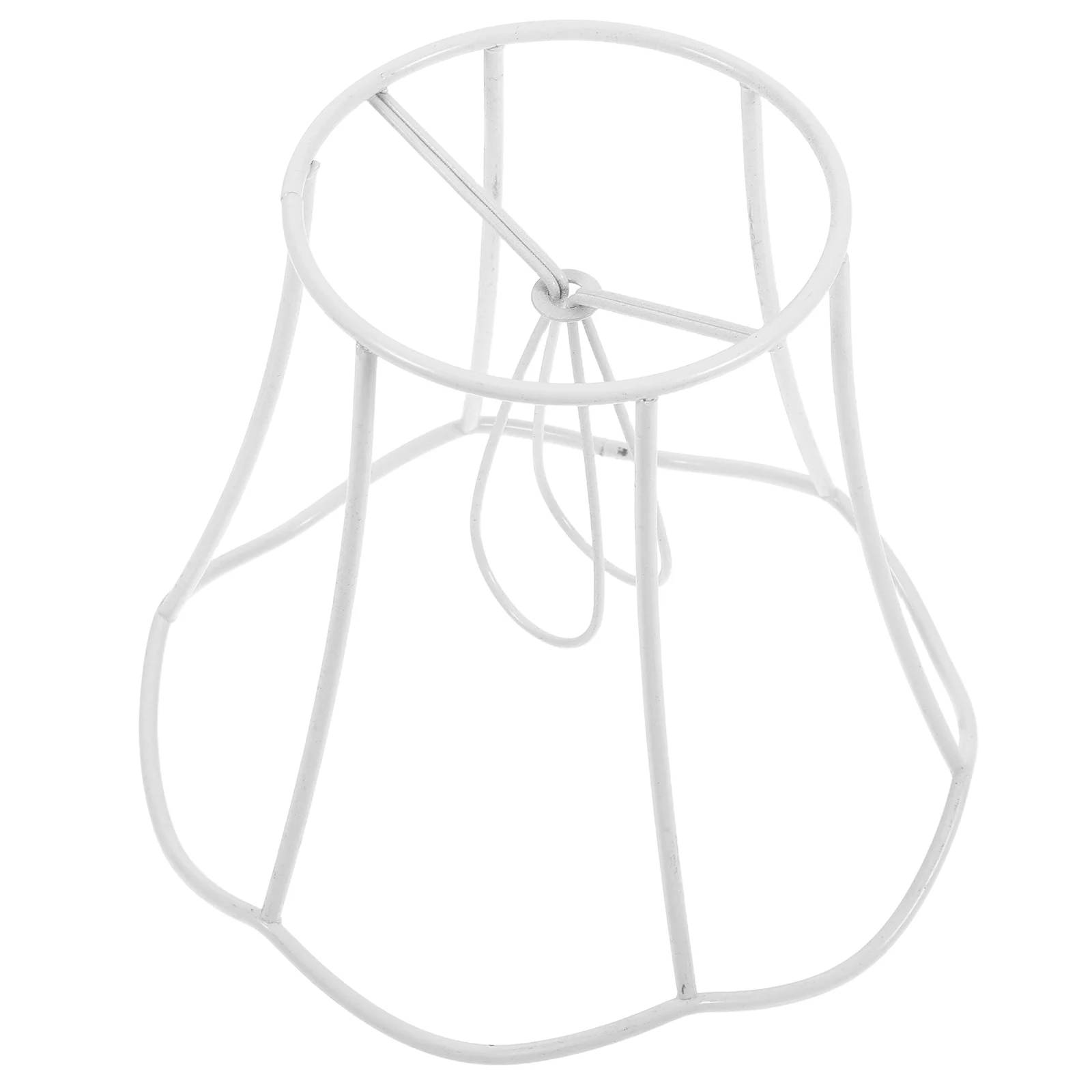 

Table Lamp Chandelier Stand E27 Metal Holder Cage Light Bulb Guard Lampshade Frame DIY Desk Decorative Shade Frame Sturdy