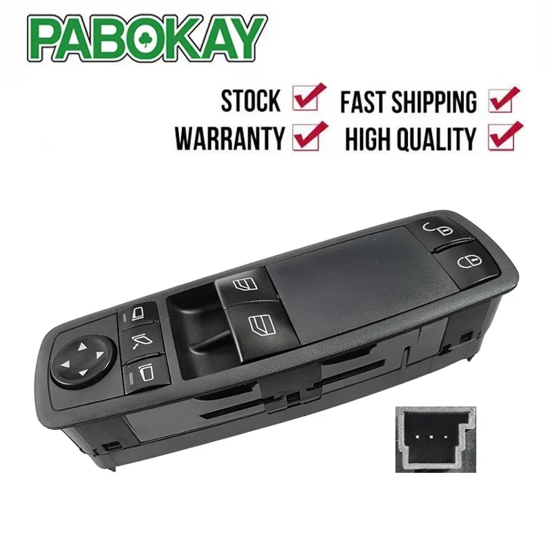 

1 Piece x A1698206510 1698206510 For Mercedes-Benz W169 A160 w/ Folding Mirror Front Window Switch