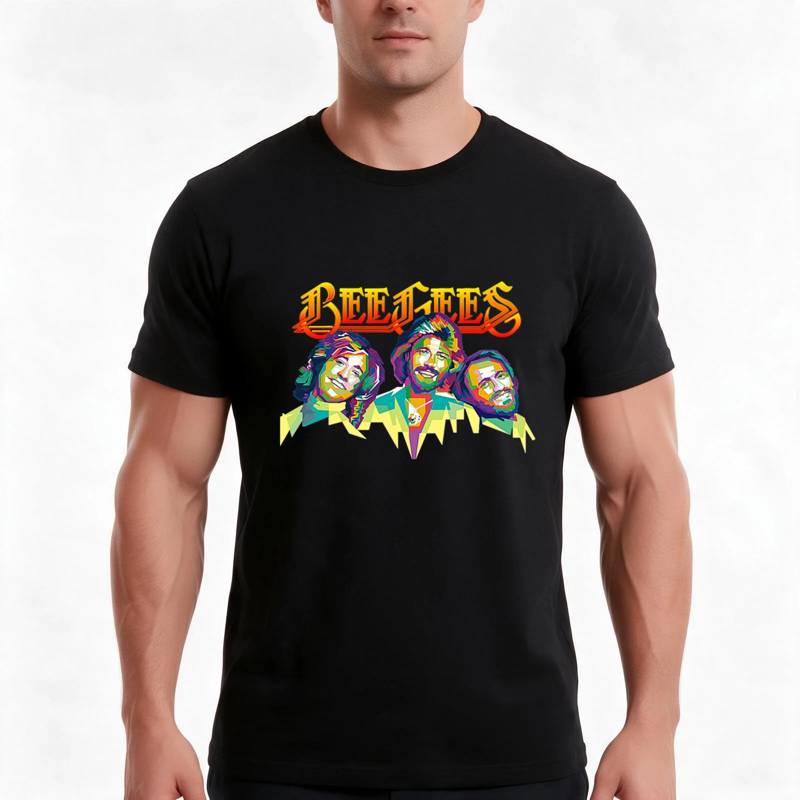 Bee Gees One Stayin Alive - Saturday Night Fever T-Shirt, Summer Casual Cotton Tee, Oversized Streetwear Tops, Unisex Men Women