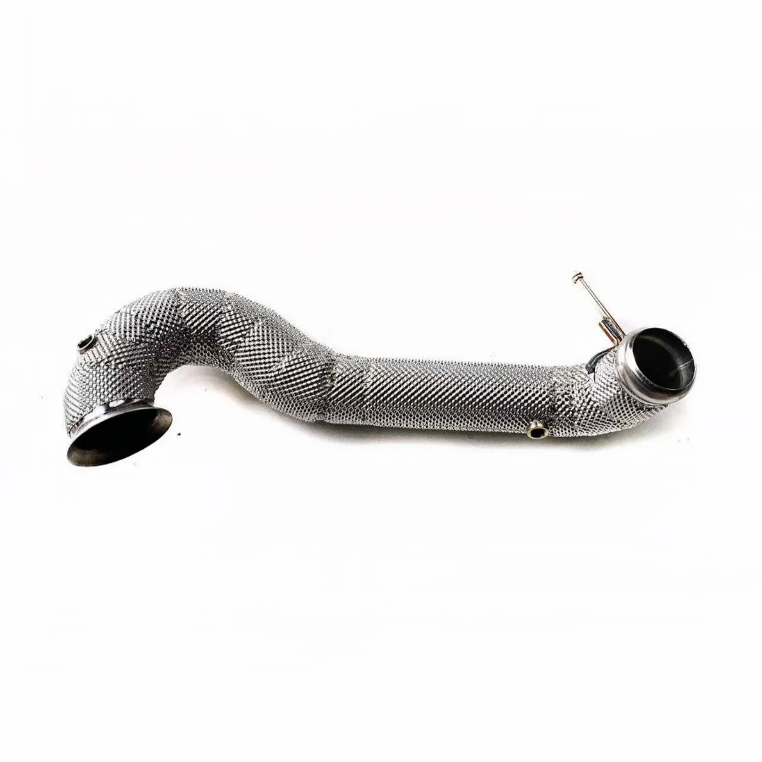 DEX Stainless Steel With Heat Shiled High Flow Exhaust Downpipe for 2014+ Mercedes Benz AMG A45 CLA45 GLA45 CLA45 W176