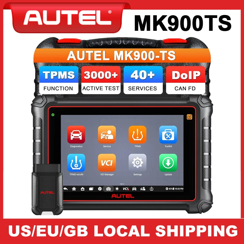 Autel MaxiCOM MK900TS MK900-TS كامل TPMS ماسح ضوئي تشخيصي DoIP/CAN FD 2024 أدوات مسح السيارات PK MK808X-TS #2