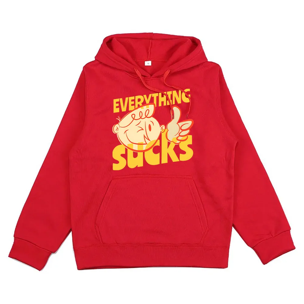 Everything  Sucks Hoodies Funko Printed Hoodie Sweatshirts For Autumn/Winter Comfortable top Clothing Moletom Women/Men Hoody