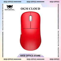 WAIZOWL OGM Cloud Gaming Mouse 3-mode Paw3395 Sensor Gamer Mouse Lightweight Customized Wireless Mice PC Office Desktop Gifts