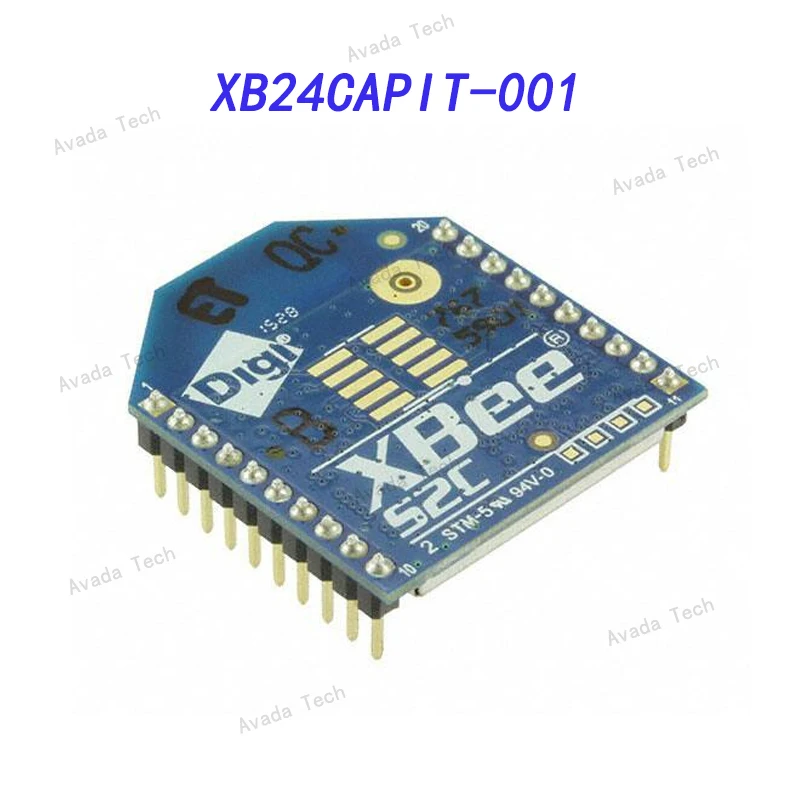 

Avada Tech XB24CAPIT-001 802.15.4 Transceiver Module 2.4GHz Integrated, Trace Through Hole