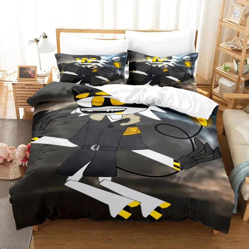 Imagem -03 - Conjunto de Cama Anime para Meninos e Meninas Fronha com Capa de Edredão Cama Queen Size Tecido Doméstico Moda Adulta