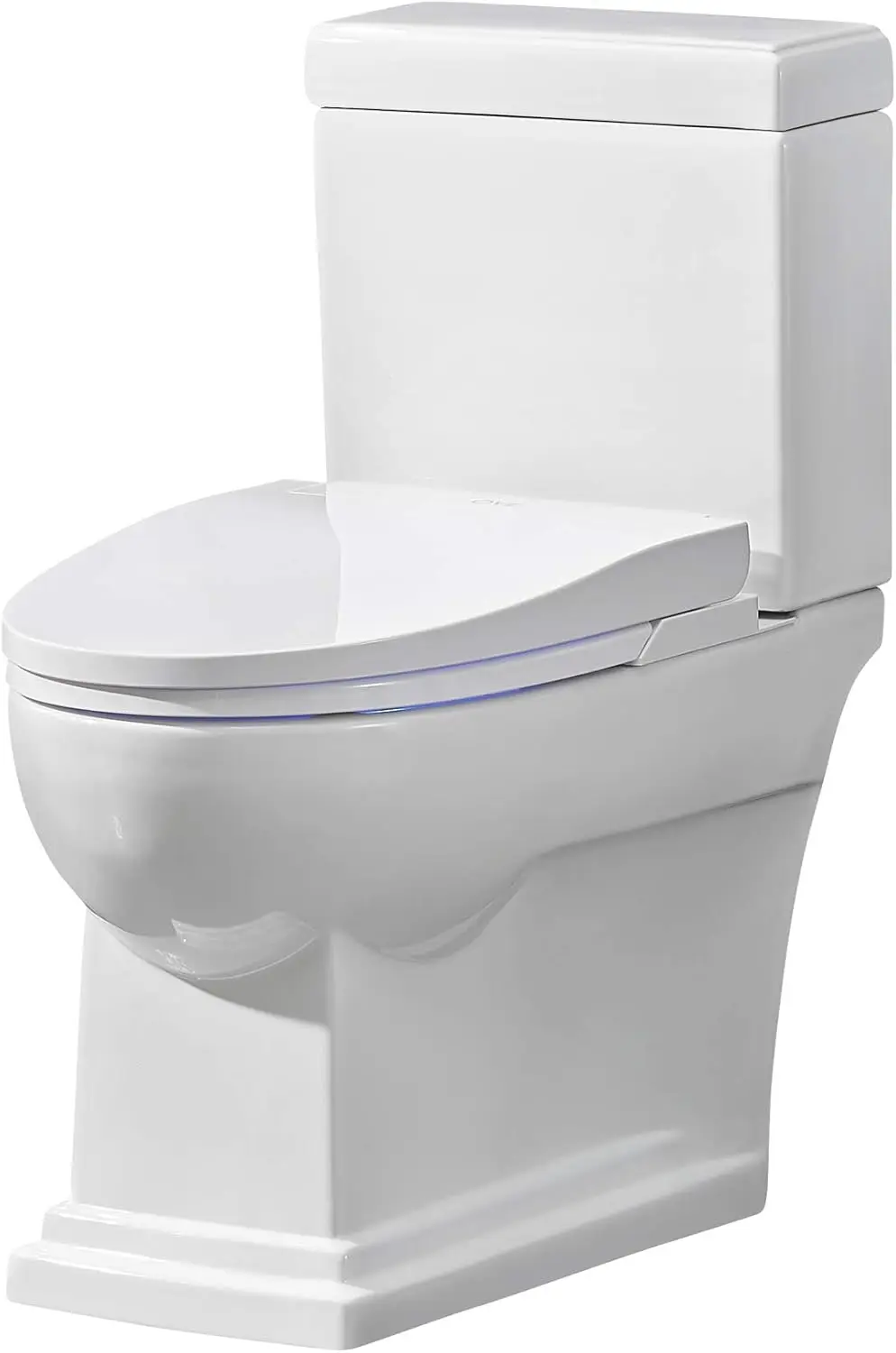 

Classic Smart Toilet with Integrated Bidet Seat Waterless Tank for Storage White 119.3 Pounds Floor Mounted