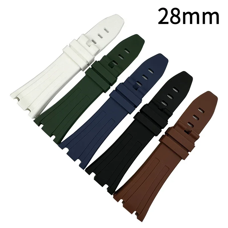

for AP Royal Oak 15400 15703 aibiap watch offshore Sport Waterproof sweat-proof racing 28mm watchstrap Men silicone watchband