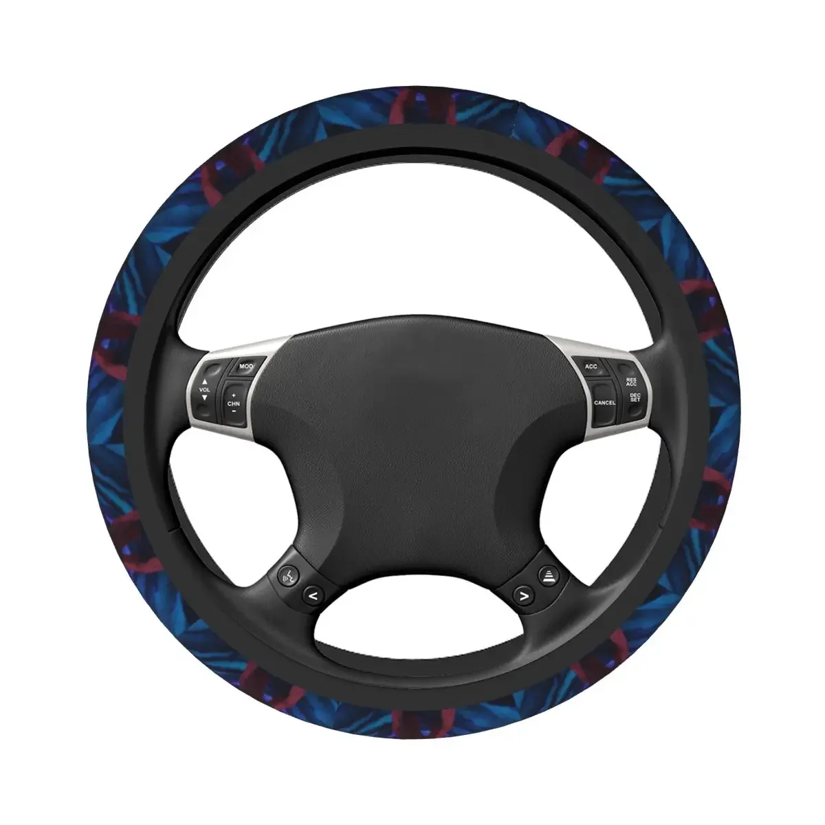 Tunnel Horror Coraline Car Steering Wheel Cover 37-38 Elastic The Secret Door Steering Wheel Cover Steering-Wheel Accessories