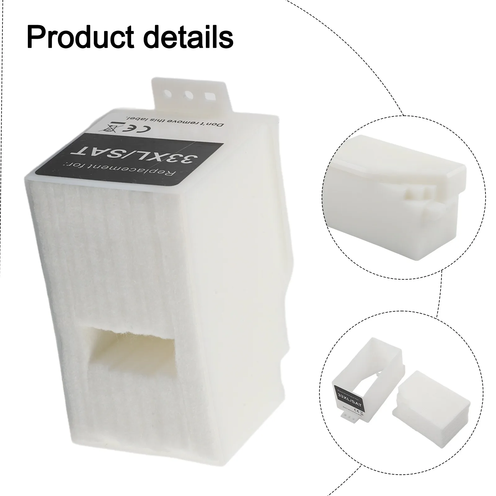 Waste Ink Tank Pad Sponge with Box Compatible for XP700 XP701 XP710 XP720 XP750 XP760 XP800 XP801 XP802 XP810 XP820 XP821