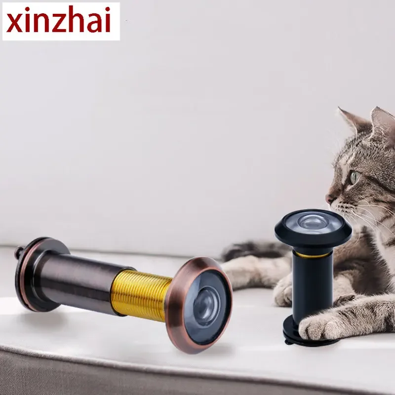 Anti-theft Door Cat Eye Door Mirror HD Glass Lens 200 Degree Wide-angle Anti-pry Security Sheep's Eye