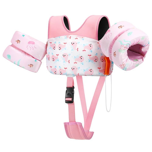 HeySplash-Chaleco de baño para niños pequeños, flotadores para niños de 13-30 libras, jersey para niños con correa ajustable, chaqueta flotante para piscina, flotador de brazo
