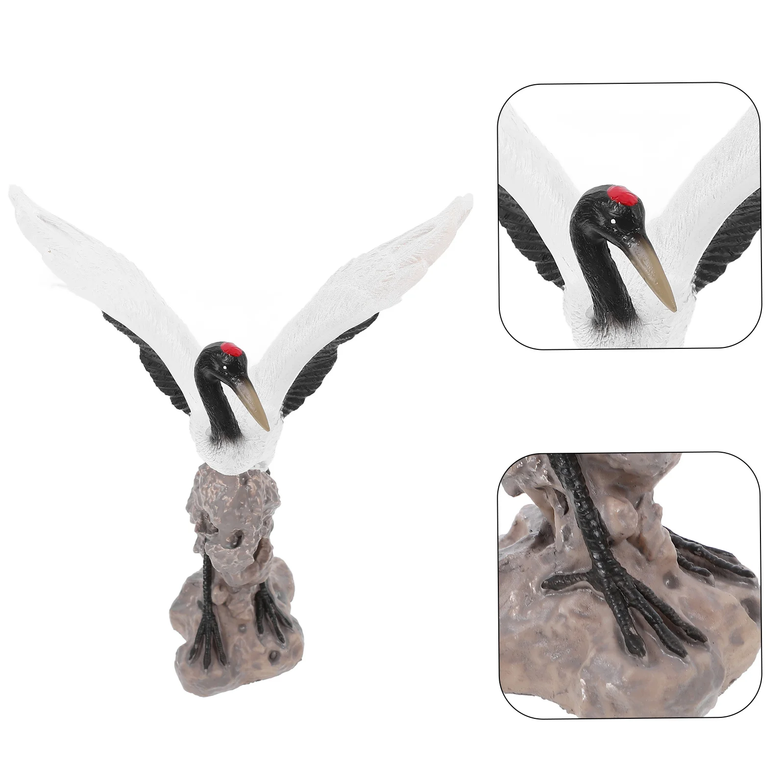 

Miniature Garden Crane Statue Realistic Outdoor Indoor Bonsai Decoration Fish Tank Sculpture Garden Sculpture Miniature