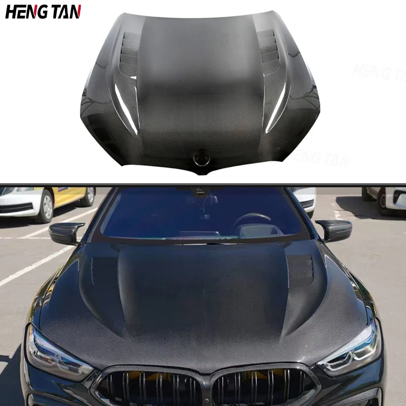 For BMW 8 Series M8 G14 G15 G16 840 850 860 Car Front Bumper Engine Cover Hood Bonnet Vent Carbon Fiber Parts Body kit