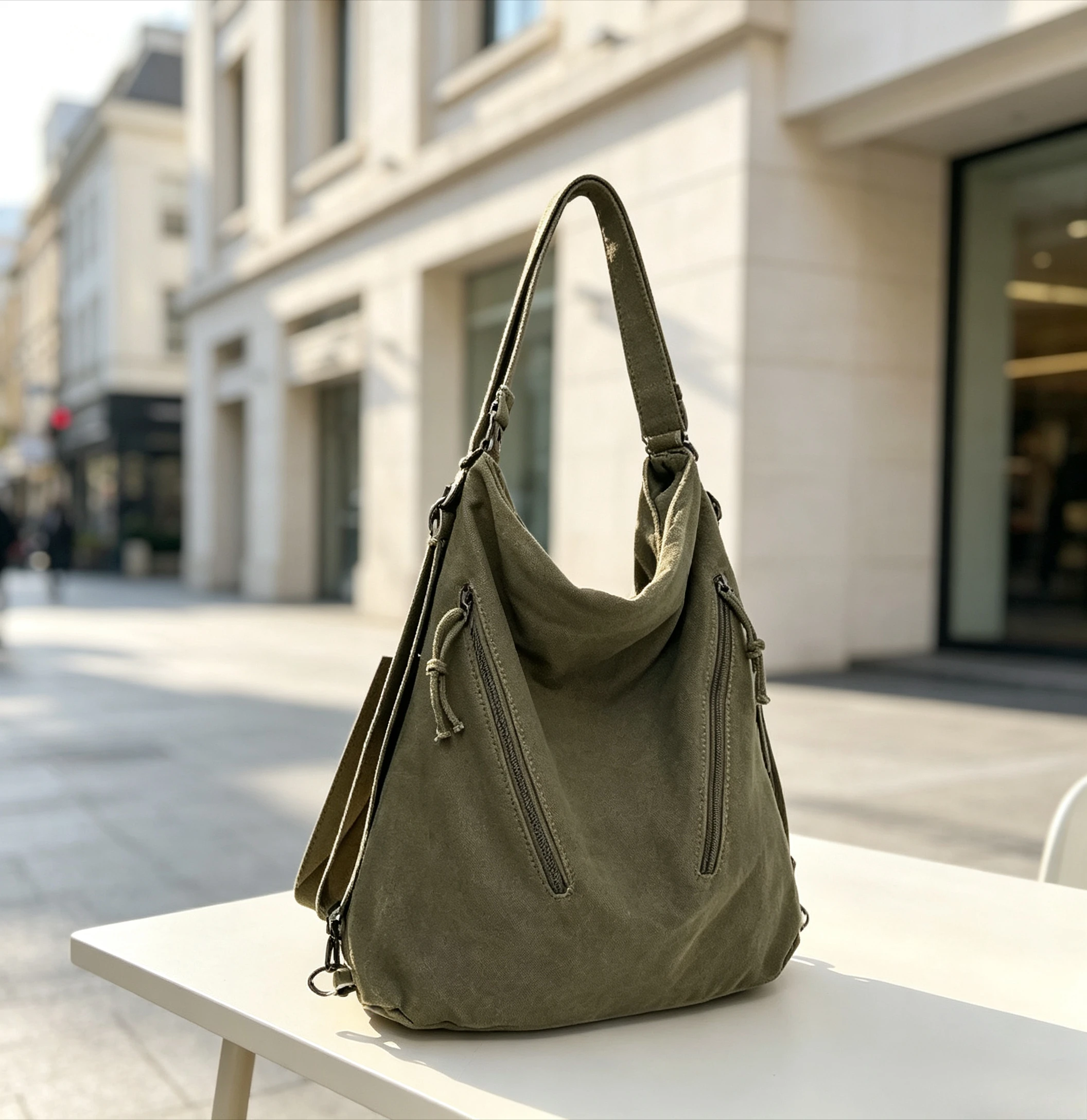 Women Canvas Hobo Bag Large Capacity MultiPurpose Shoulder Backpack Casual Tote Crossbody Sling Bag Daily School Travel Handbag