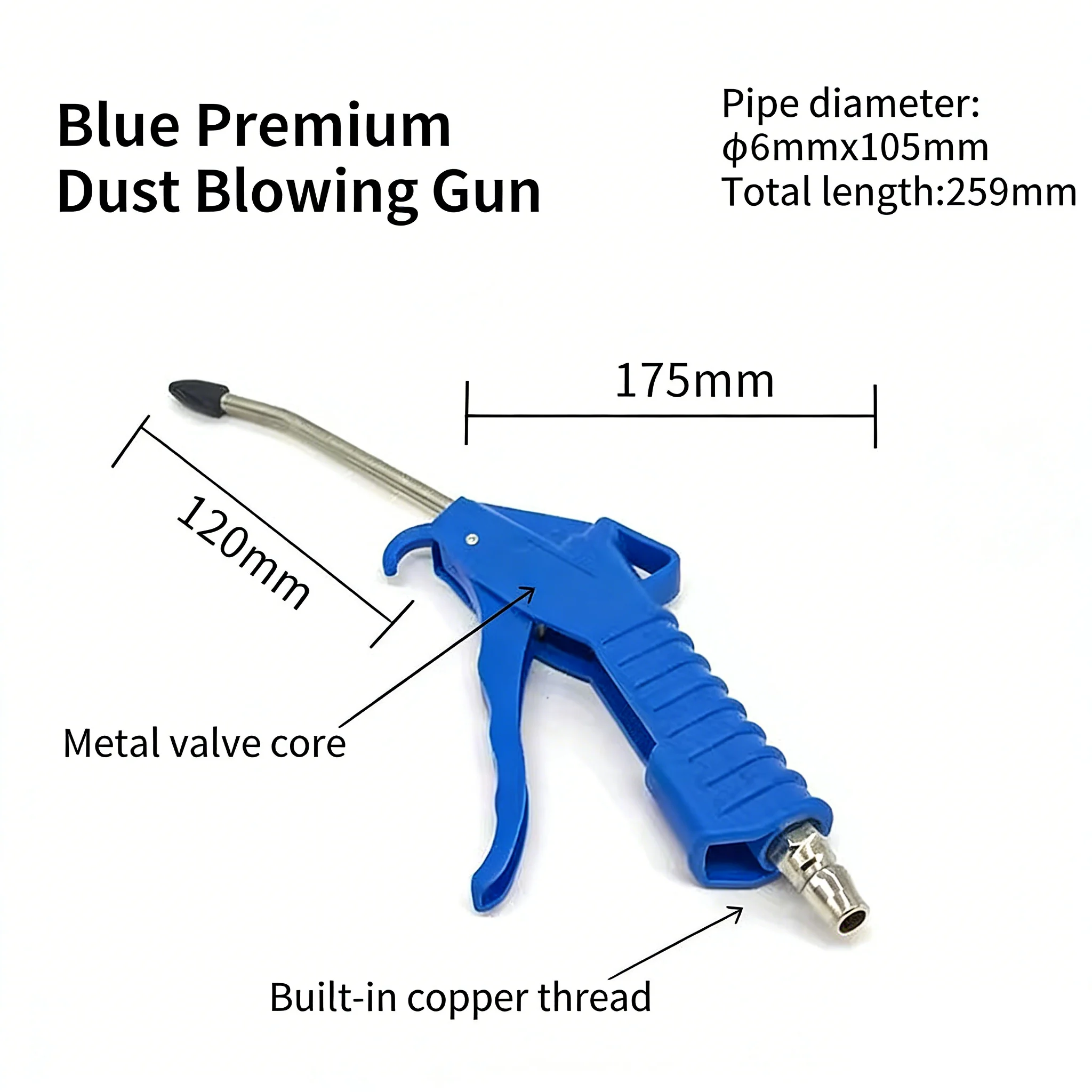 High Pressure Dust Blowing Gun Soot Blowing  Air Pump Spray Gun Pneumatic Tool Vehicle Dust  Set