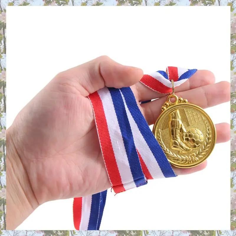T84C-Football Cup Medal Award Medals Awards Student Party Gifts Soccer Metals Award Winner Medals 12 Pcs